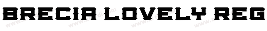 BRECIA LOVELY REGULA字体转换
